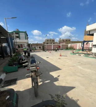 محطة صرف صحي قرية منيل دويب اثناء التسليم النهائي