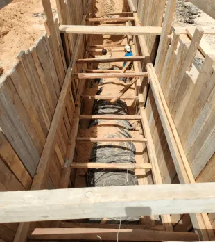 مشروع فصل الصرف الصناعى عن الصرف الادمى بمدينه السادات
